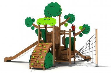 金年會游樂木質定制樹形組